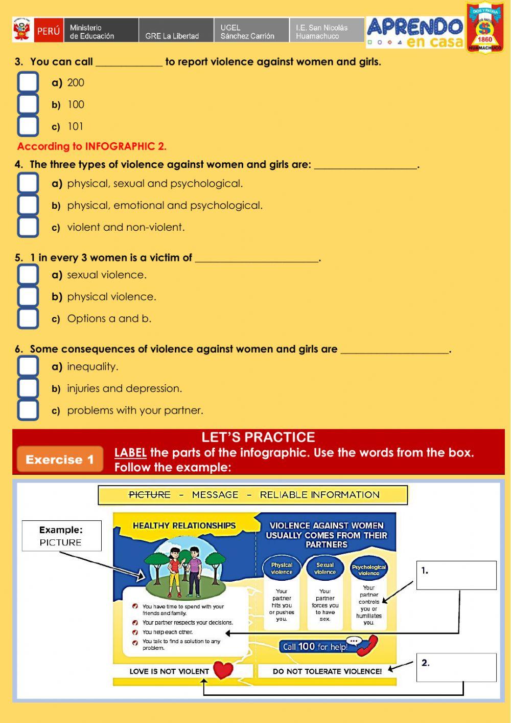 Let’s stop violence against women and girls! - Speak up!