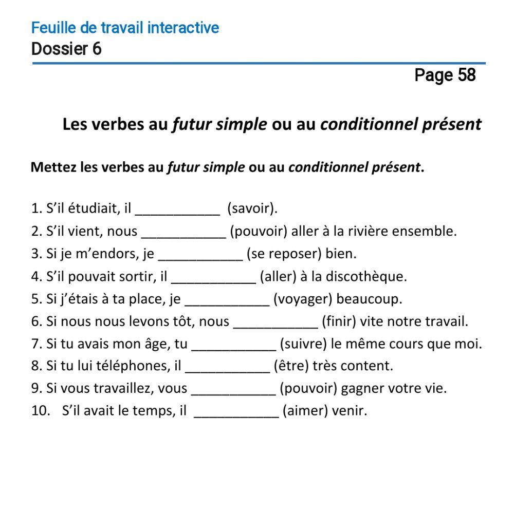Le français-9 (повыш. ур.)-Dossier 6-Page 58 Le français-9 (повыш. ур.)-Dossier 6-Page 58