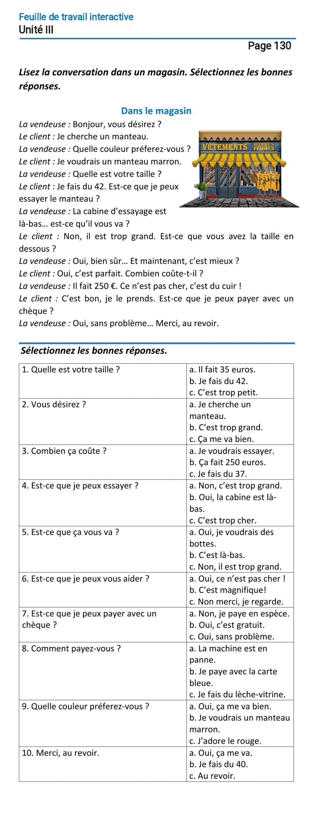 Le français-9-Unité 3-Page 130