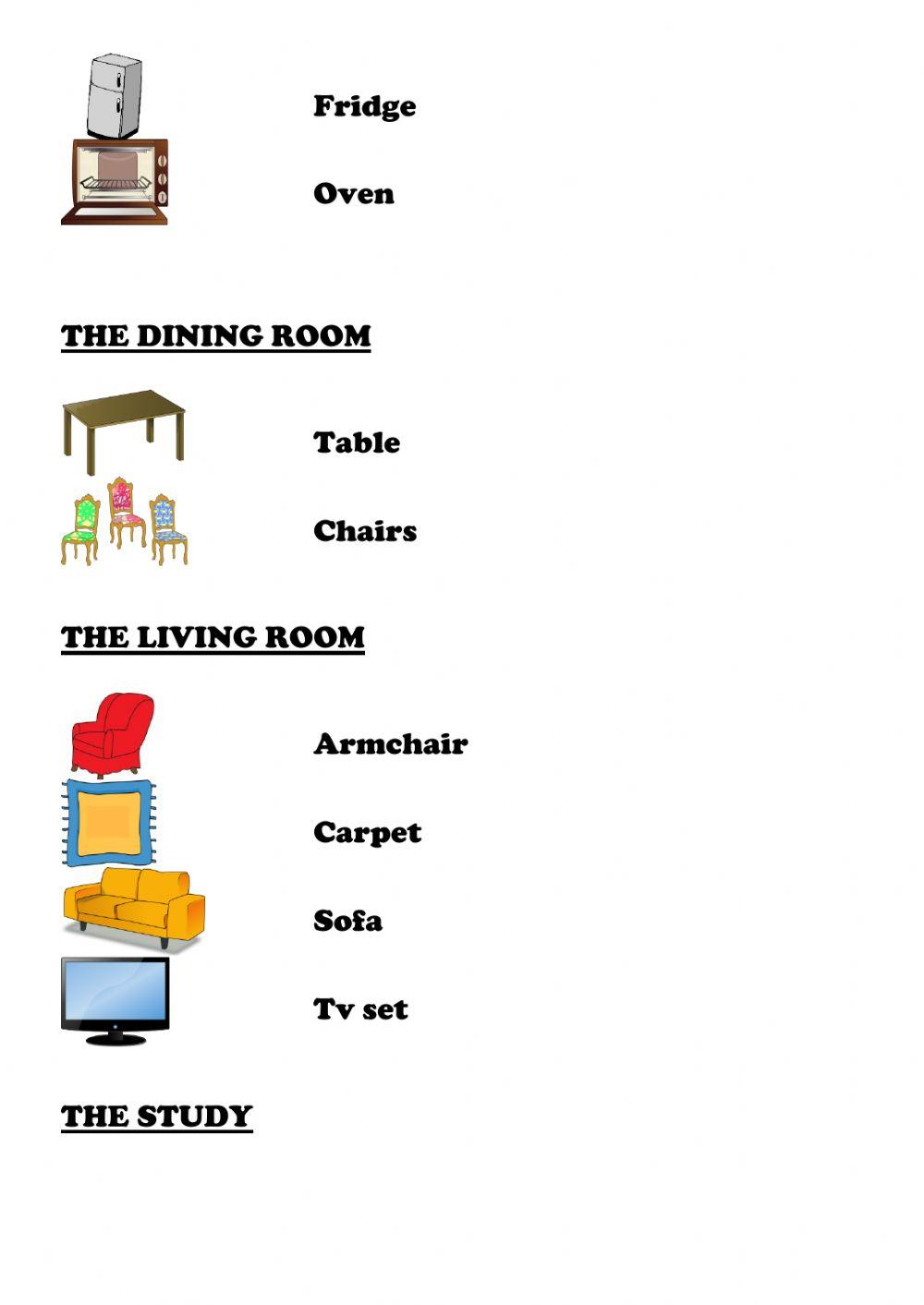 Furniture - Listen and repeat