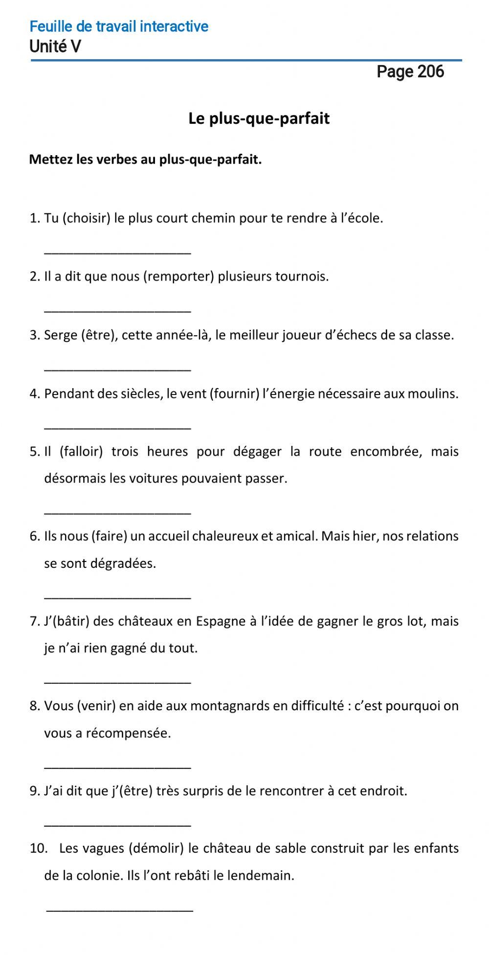 Le français-9-Unité 5-Page 206