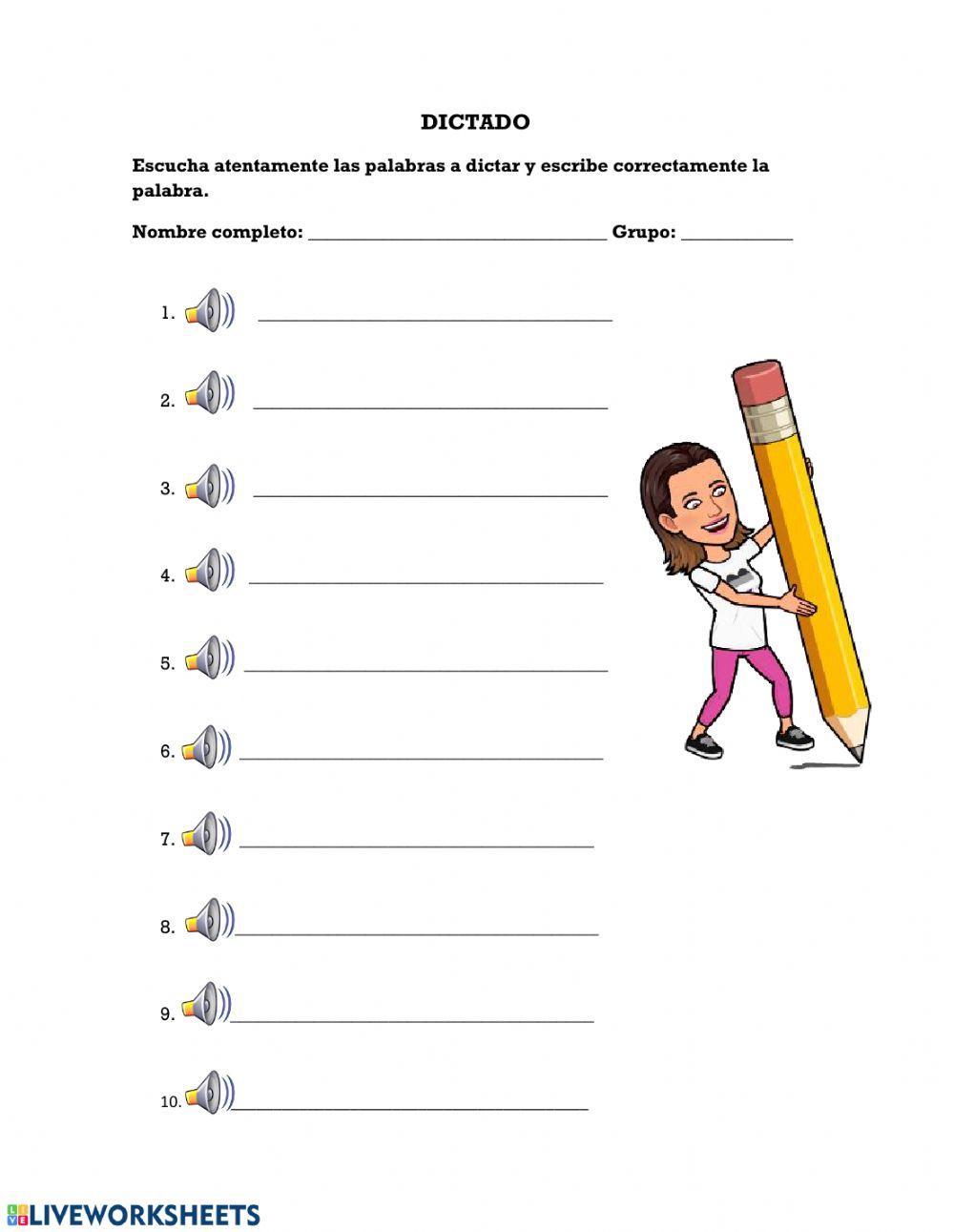 Dictado 1, 2° trimestre