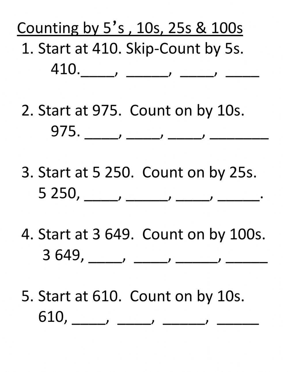 533633 Patterns Skip Counting Wendy Rolle