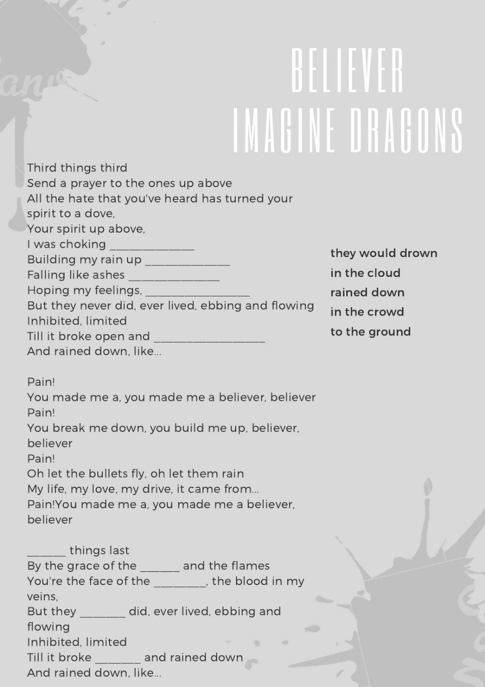Believer - Imagine Dragons
