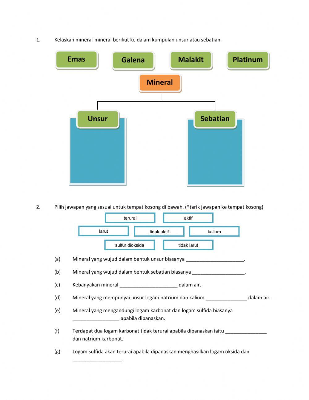 Kereaktifan Logam KSSM Sains Tingkatan 3