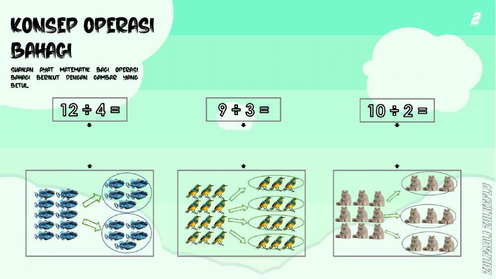 Konsep operasi bahagi