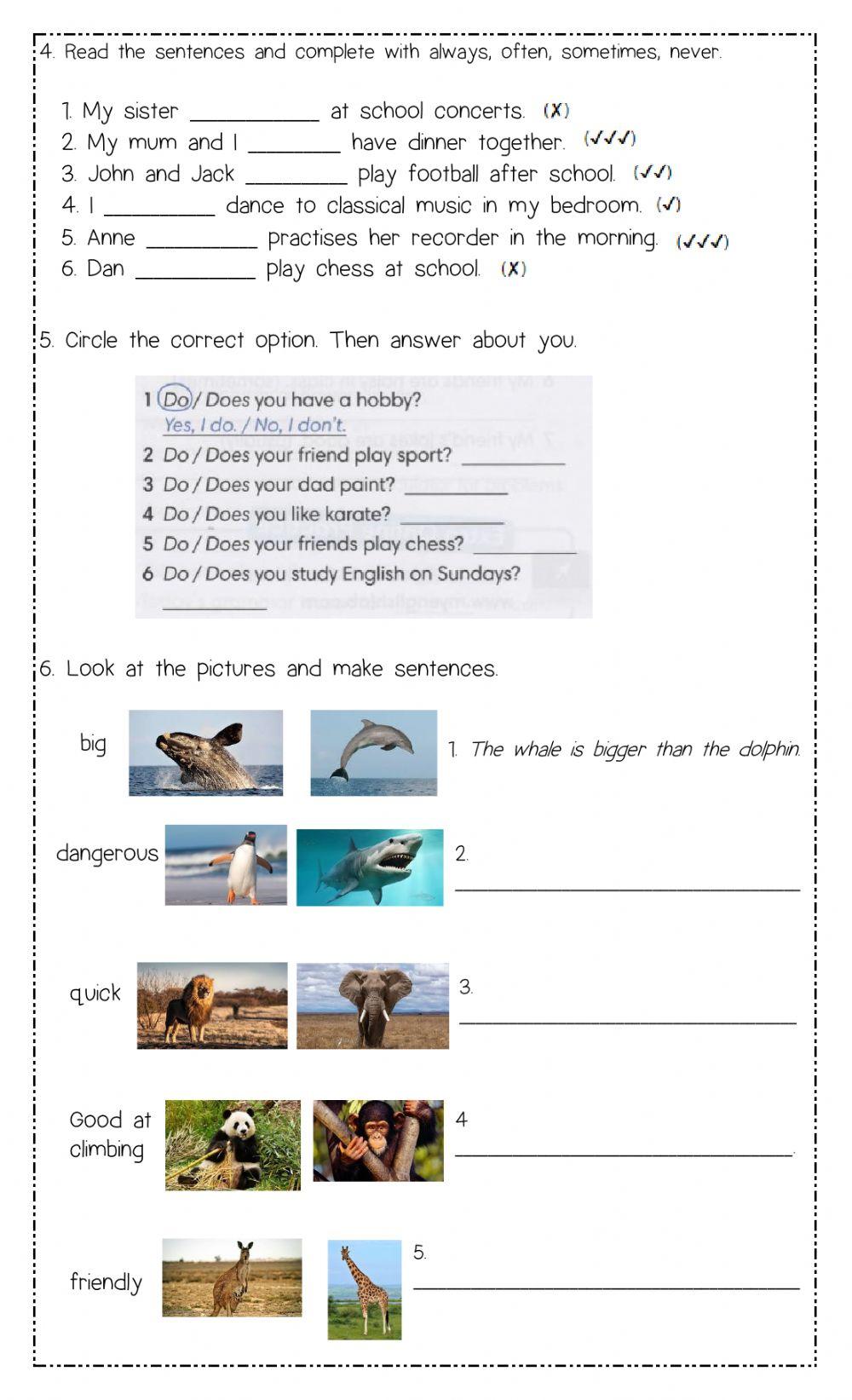 Grammar and vocabulary 3rd children