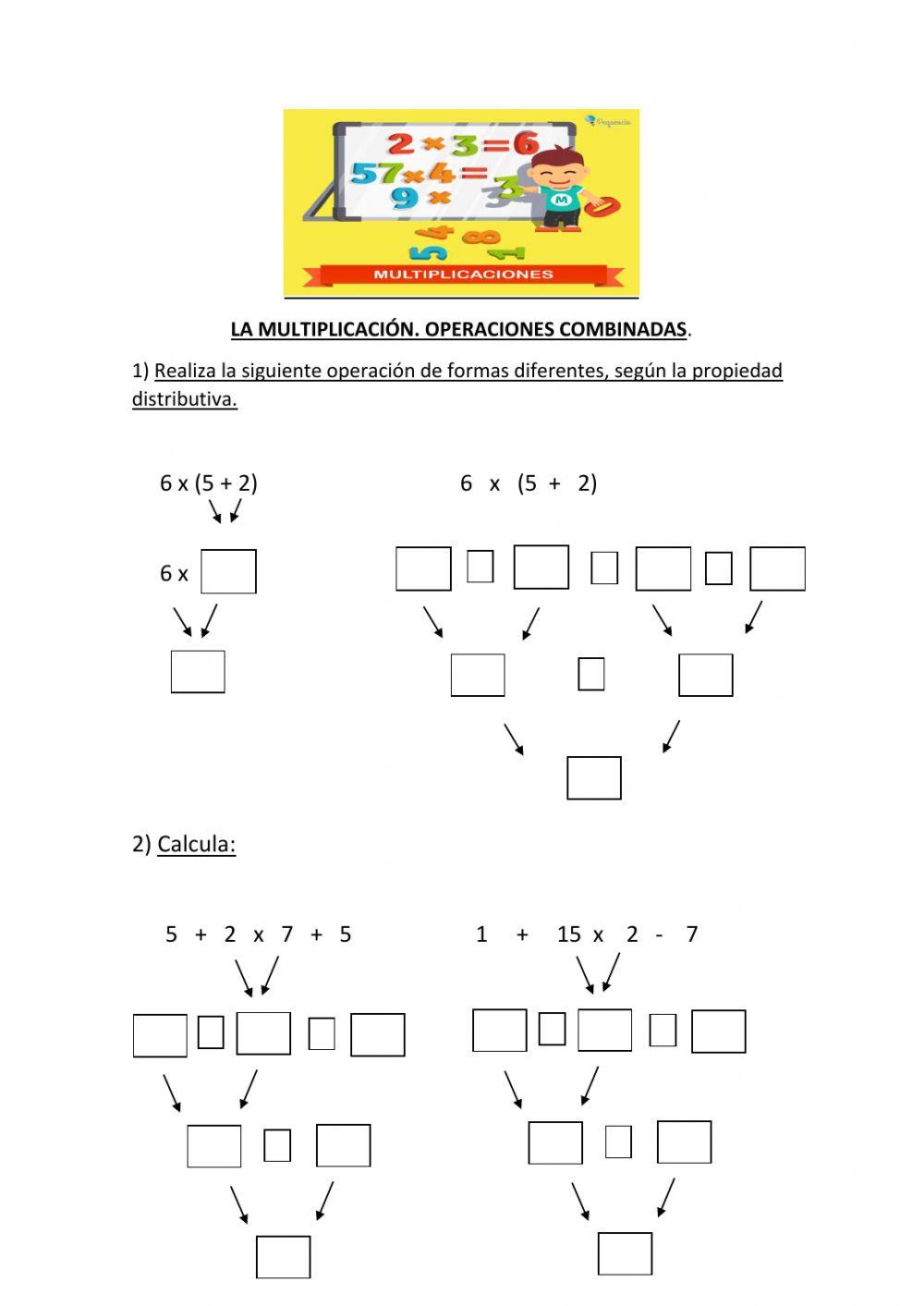 Multiplicación.operaciones combinadas