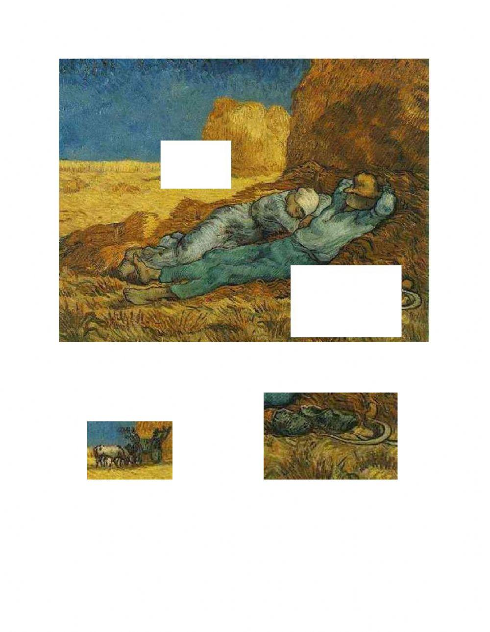 Πινακας 'ξεκουραση στο χωραφι'