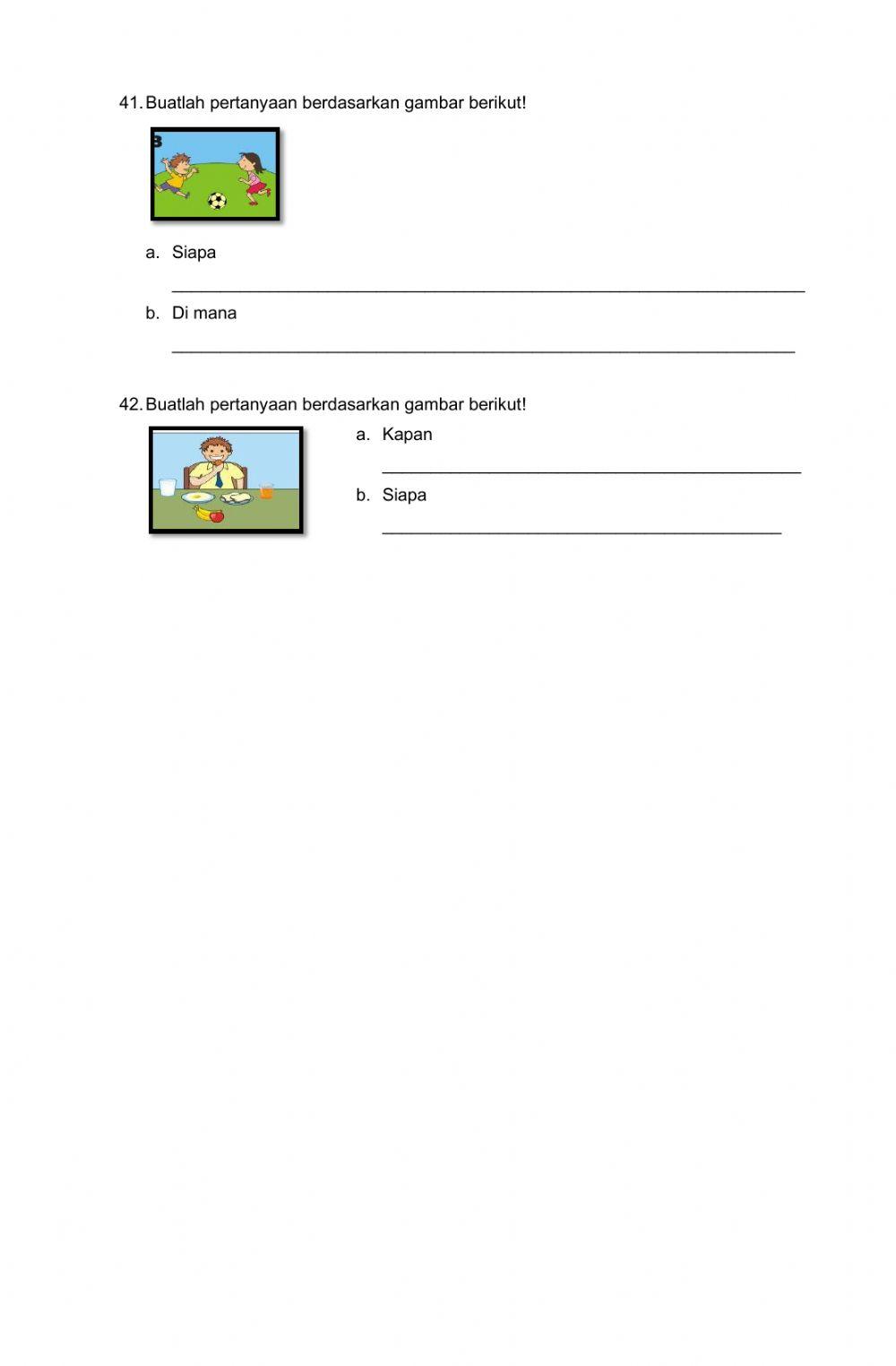 Latihan PAS Bahasa Indonesia