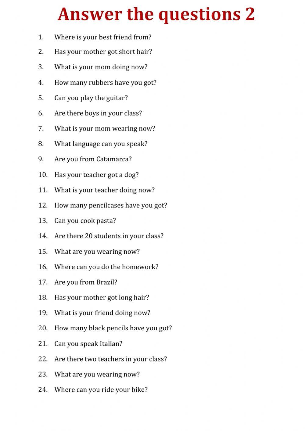 Answer the quetions - Practice Final exam 2