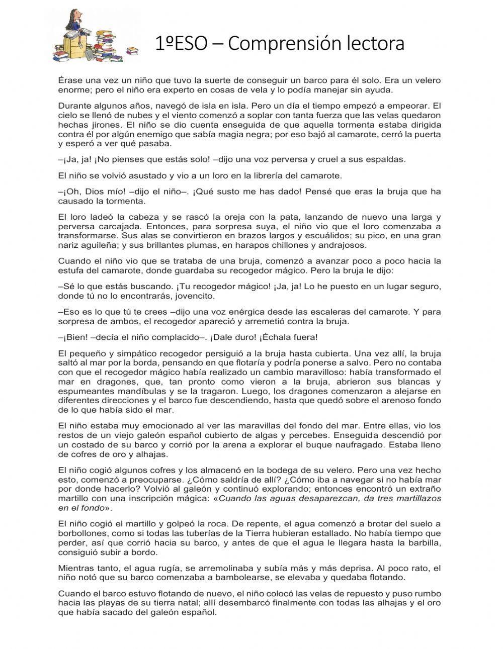 1º ESO C Lectora Un cuento del mar 1º ESO C Lectora Un cuento del mar