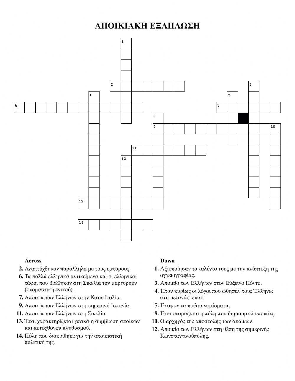 Αποικιακή εξάπλωση