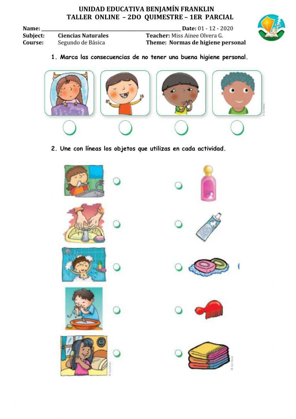 Taller habitos de higiene