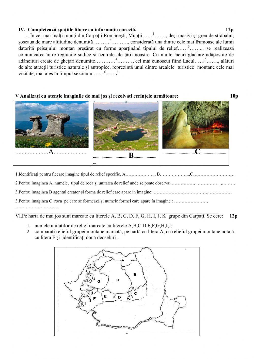 Test Carpații Românești