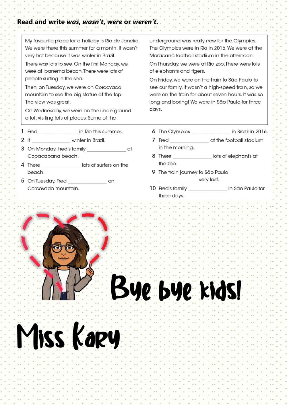 5to grado reading comprehension revision