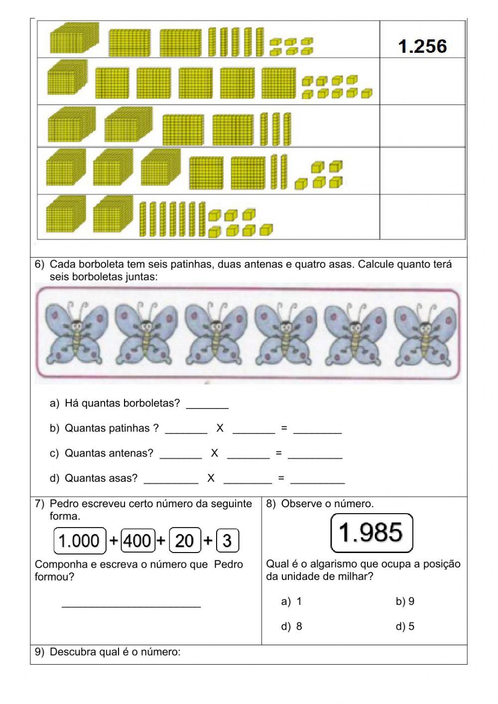 Revisão De Matemática Activity Live Worksheets Revisão De Matemática Activity Live Worksheets