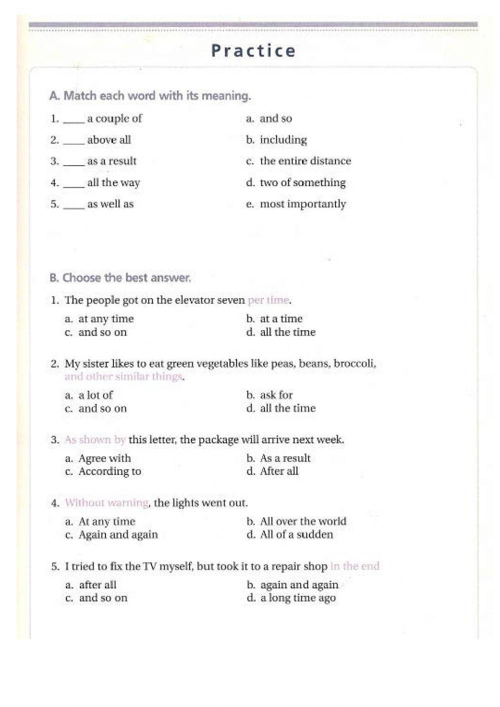 Everyday expressions