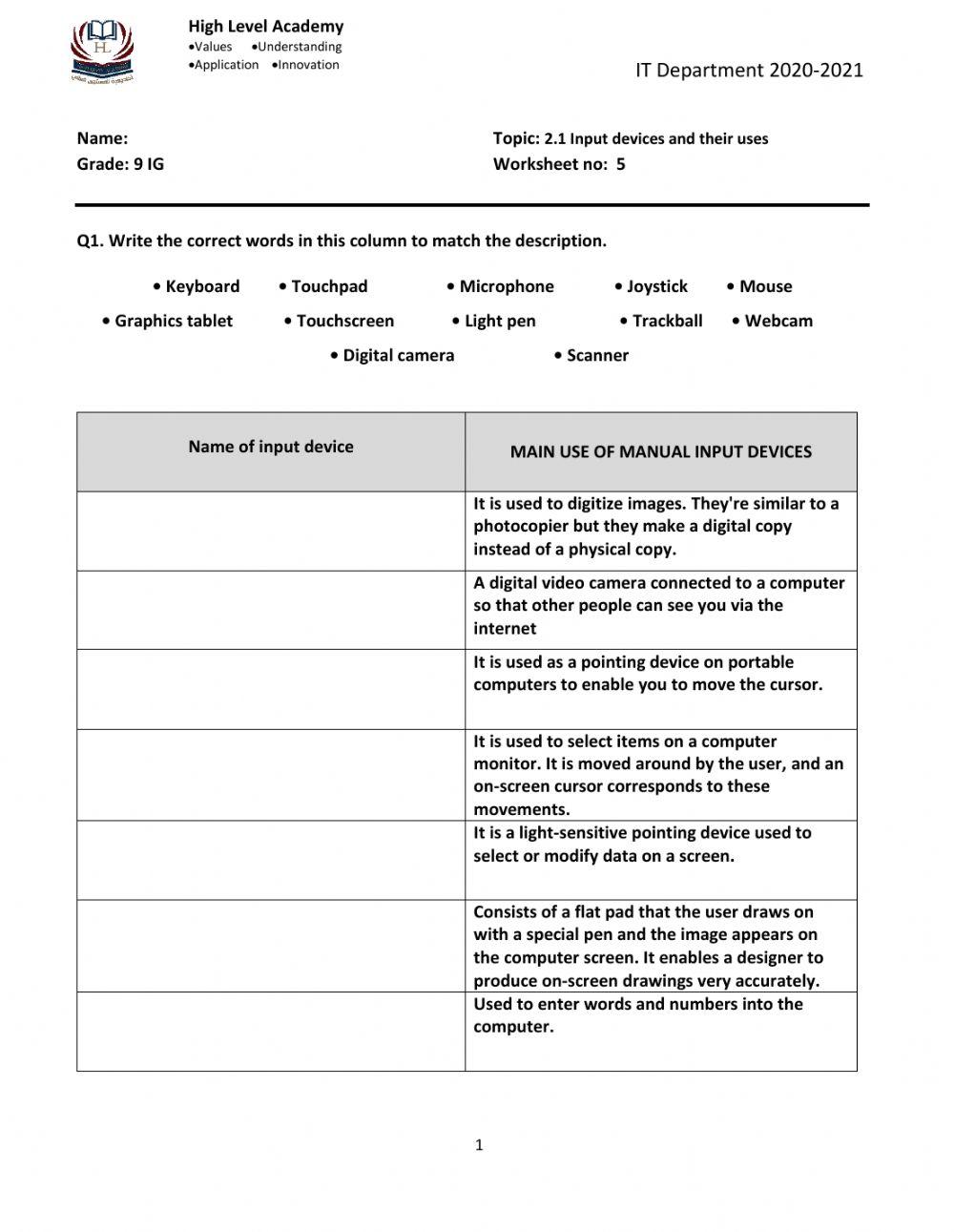 535238 | Manual Input Devices | lotus2020