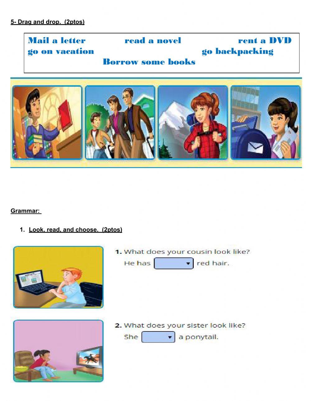 Grammar and vocabulary. 5th basic