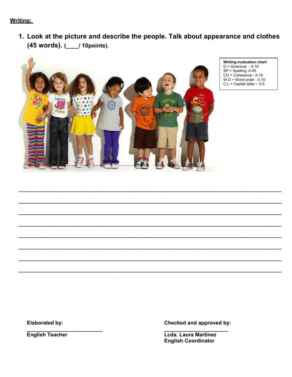 Listening and writing 5th basic