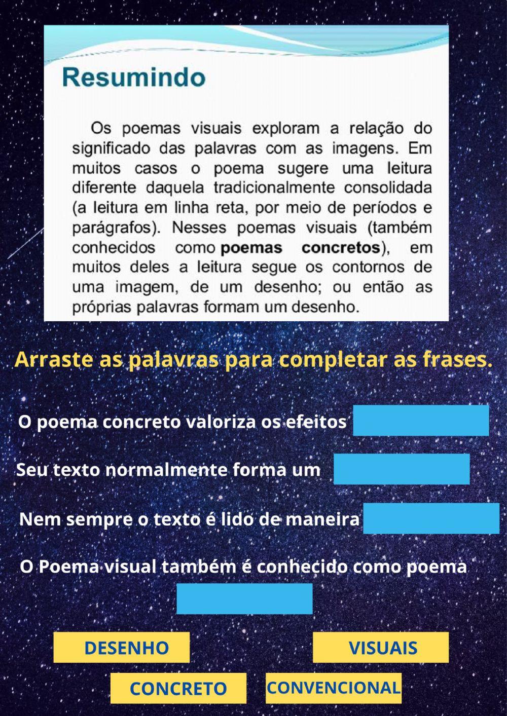 Poema concreto - visual