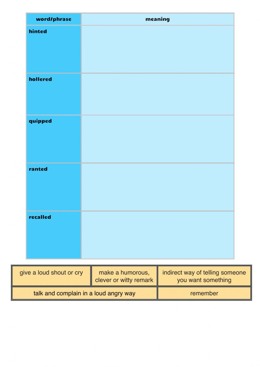 Speech Tags workbook P3-4 Part D