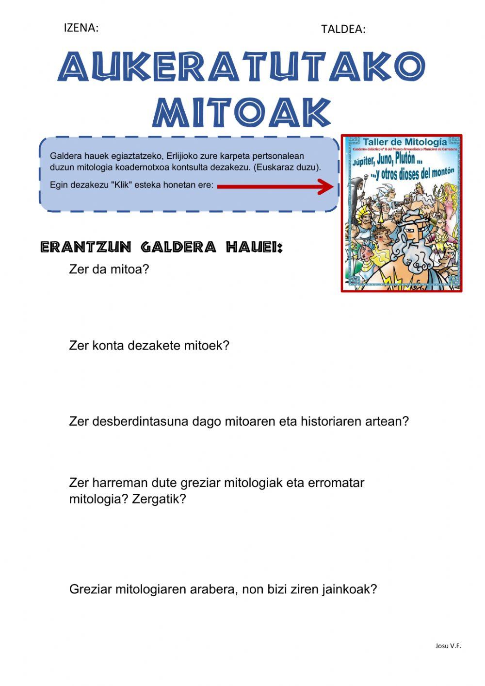 Aukeratutako mitoak