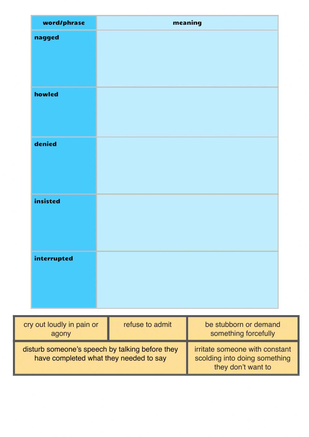 Speech Tags workbook P5-6 Part B