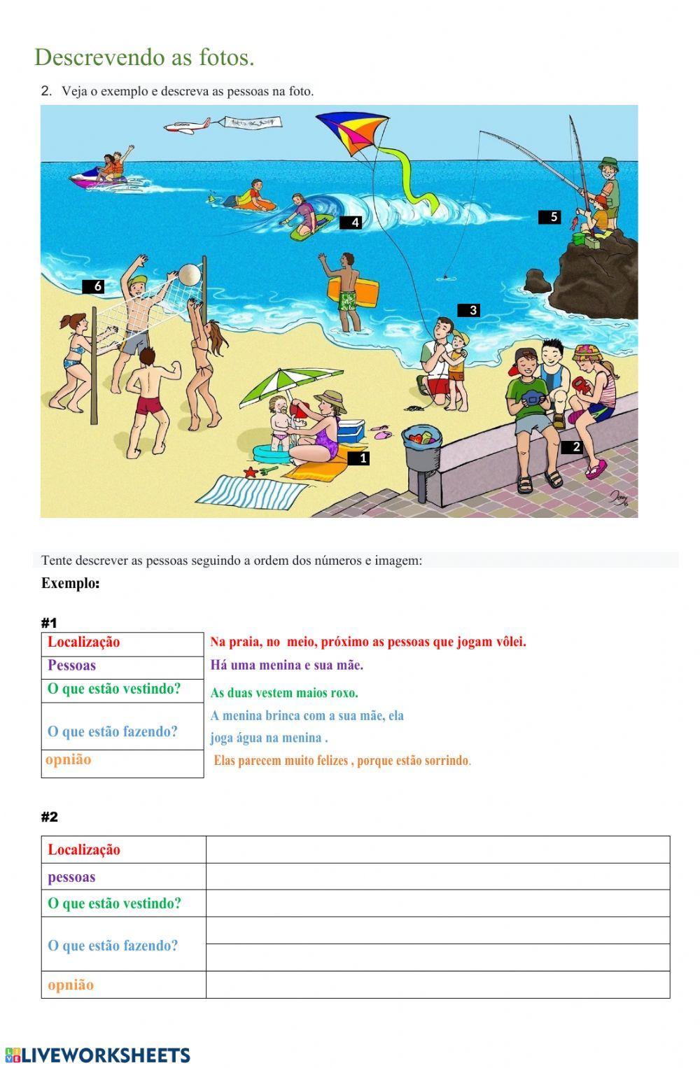 Roupas e descrição