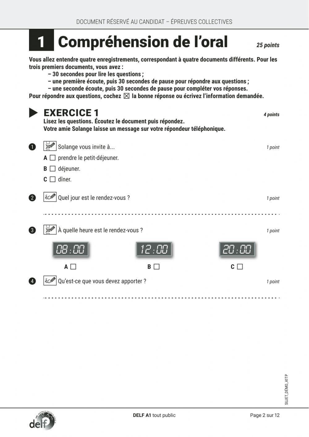 DELF A1 tout public
