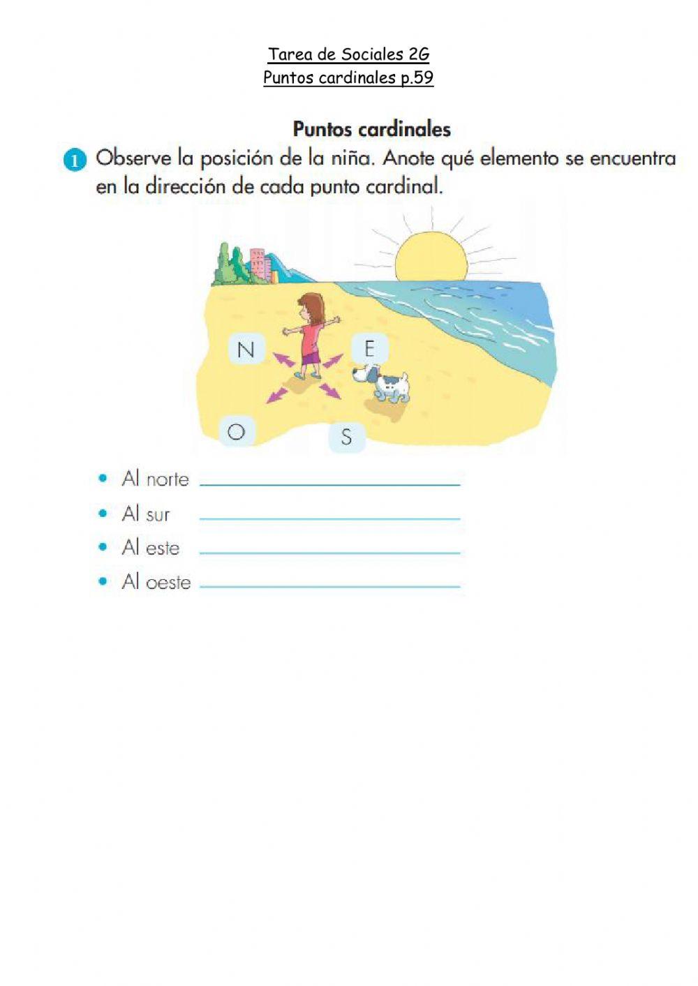 Sociales 2G-Puntos cardinales