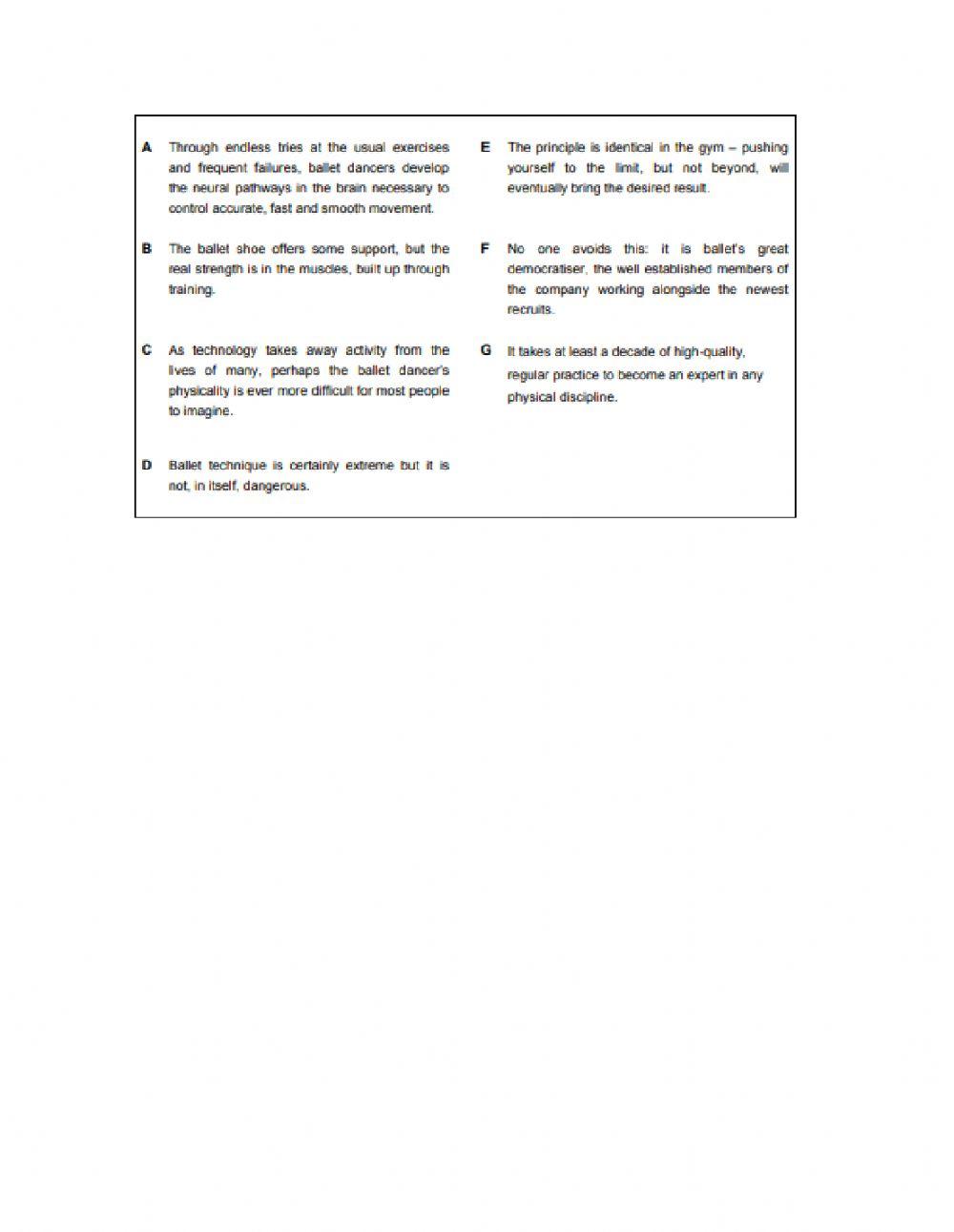 FCE Reading & Use of English part 6