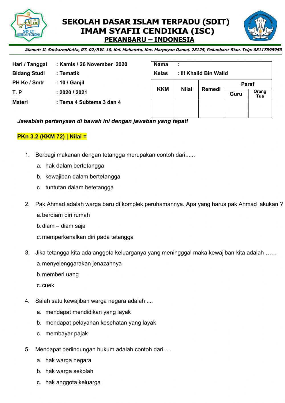 Ph tema 4 subtema 3 dan 4