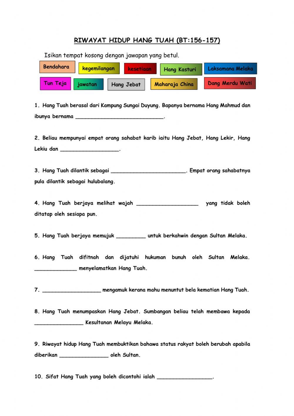 Hang Tuah Laksamana Melaka