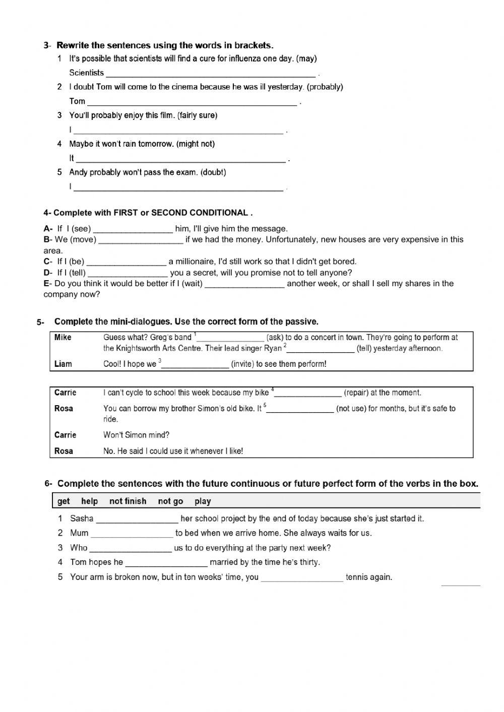 TEENS - final exam (Wednesday 2nd, 2020)