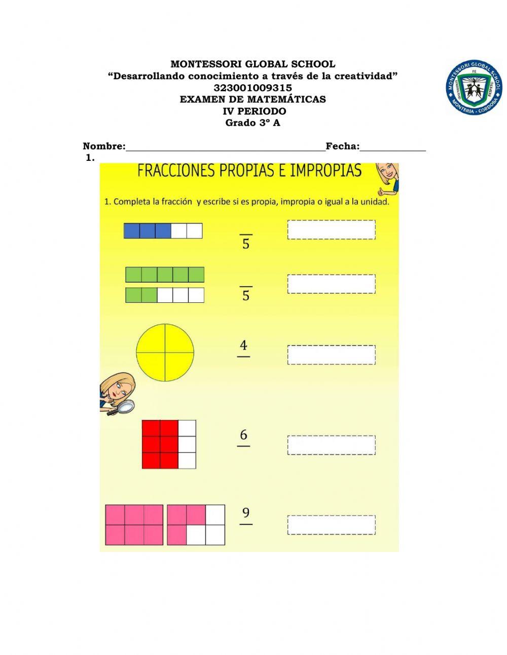 Examen 3°A IV periodo 2021