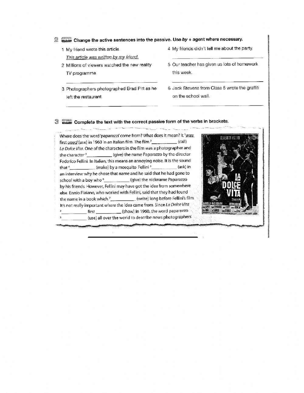 535902 passive voice ileana dz liveworksheets
