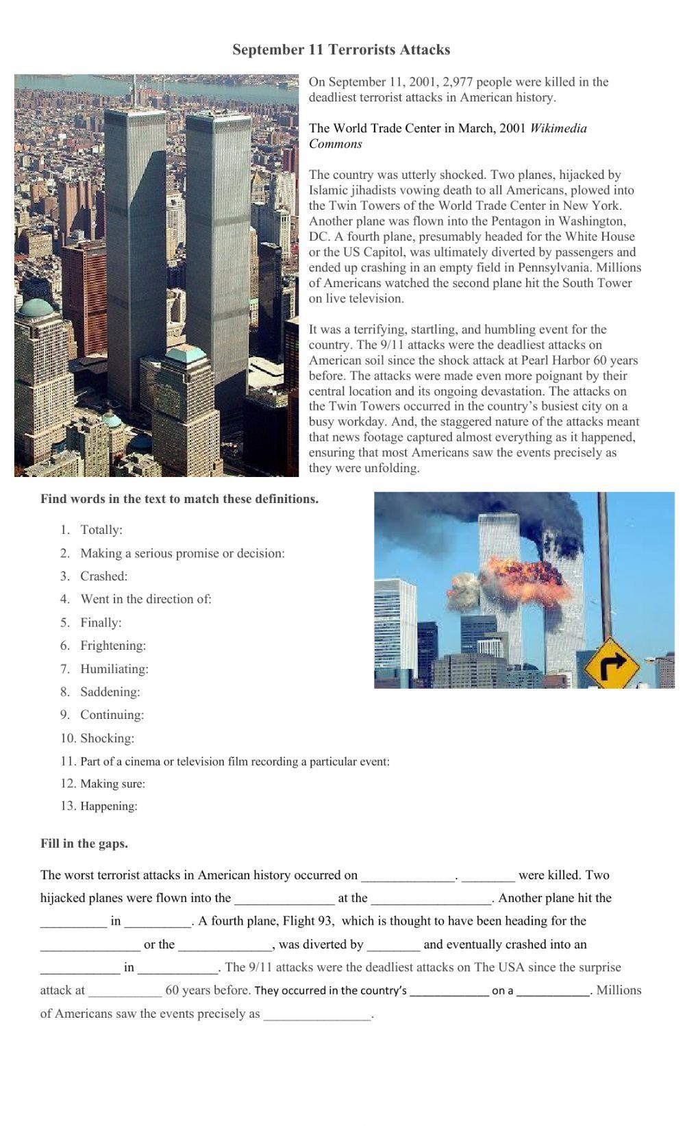 September 11 Terrorist Attacks