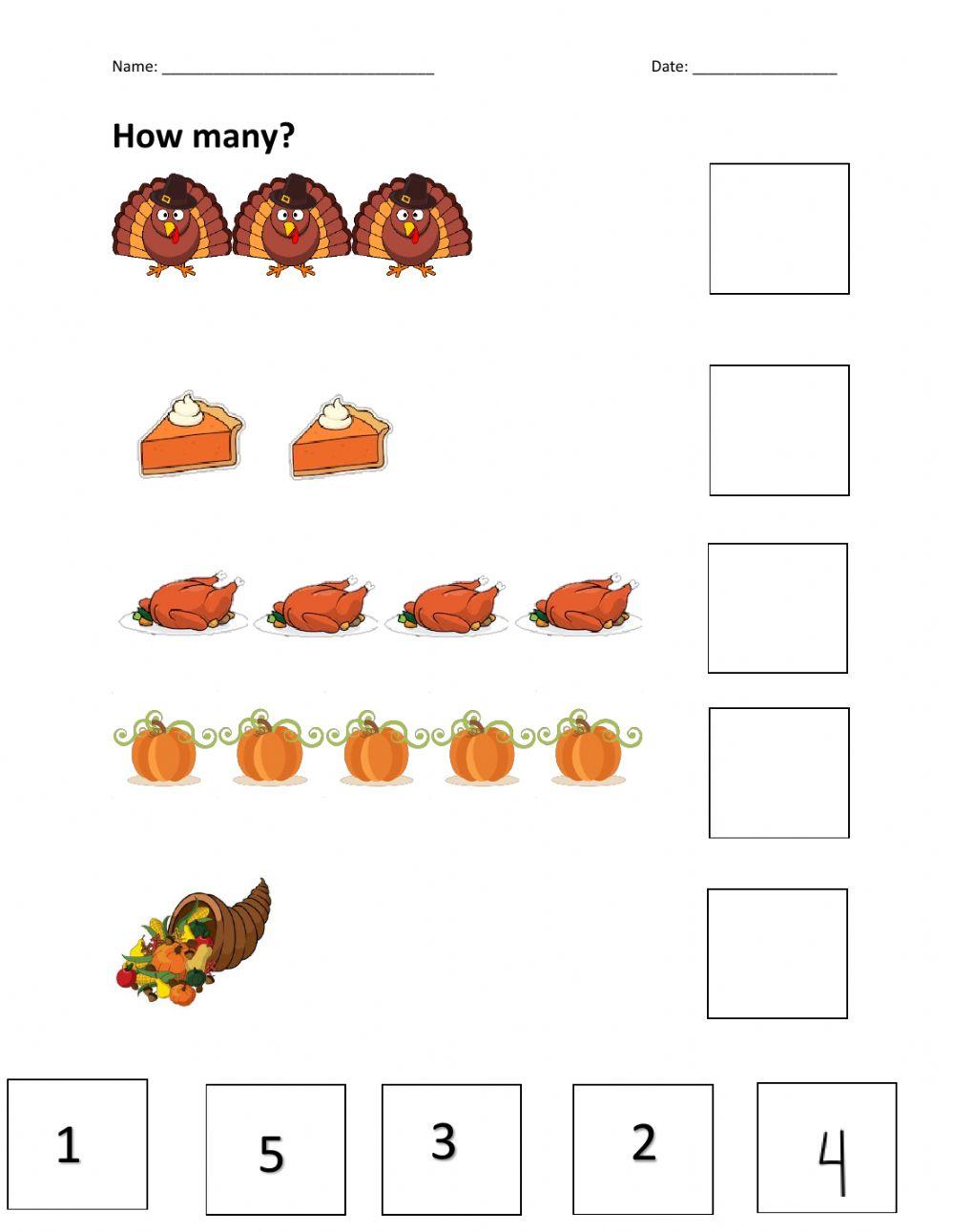 Thanksgiving Counting