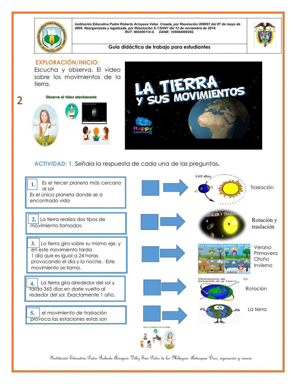 Movimientos de la tierra
