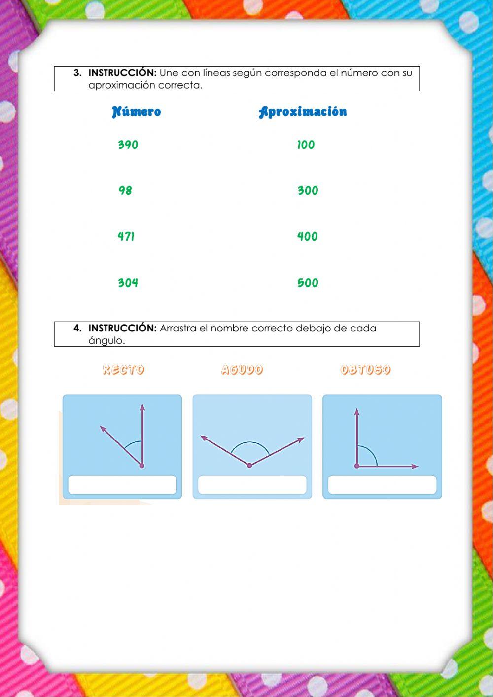 Evaluación Matemática 3ro EGB - Parcial 2