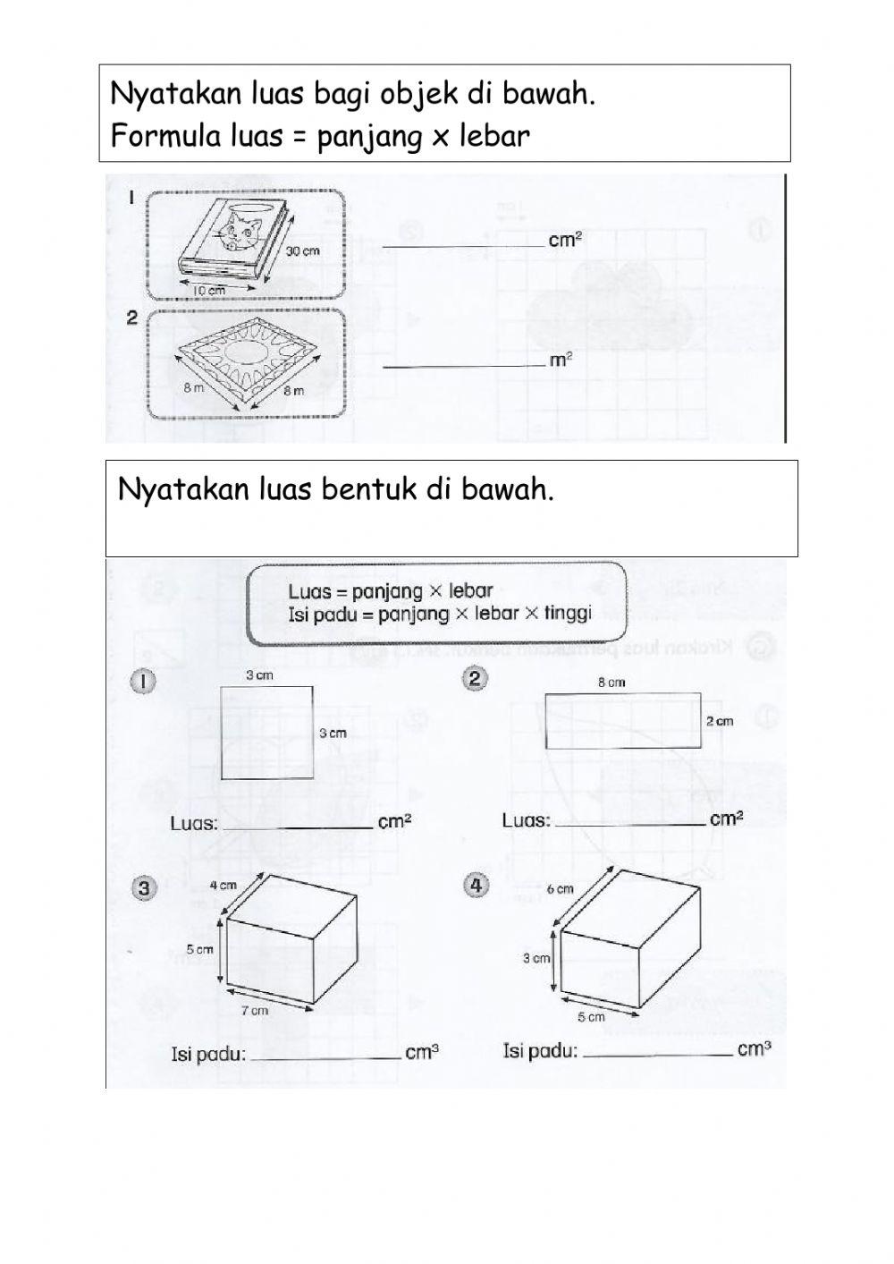 Sains Tahun 3:Penilaian 3(Pengukuran)