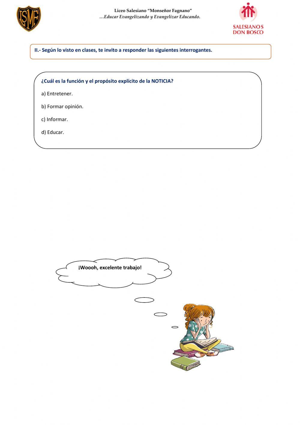 Estructura de la noticia - Primero Aliberti