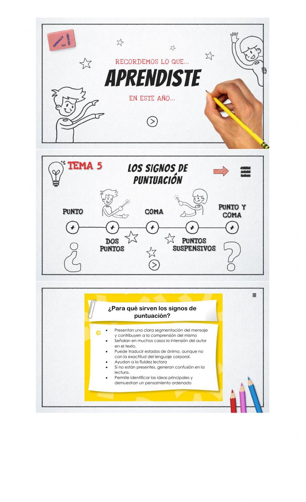 Los signos de puntuación