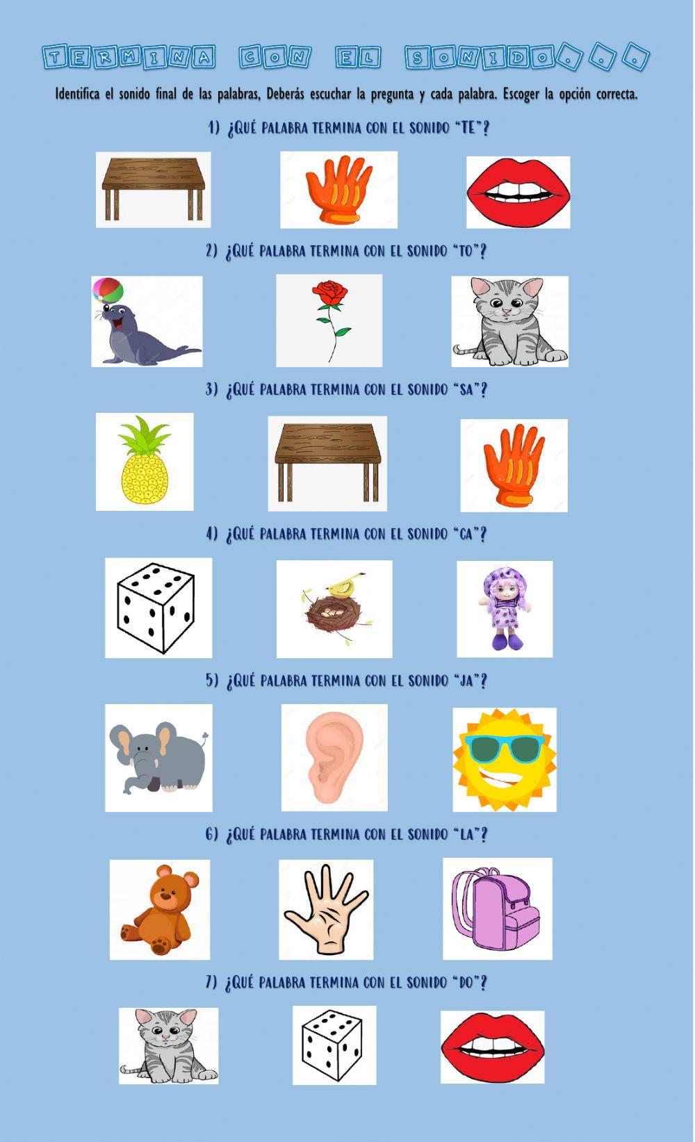 ¿Como termina la palabra...?