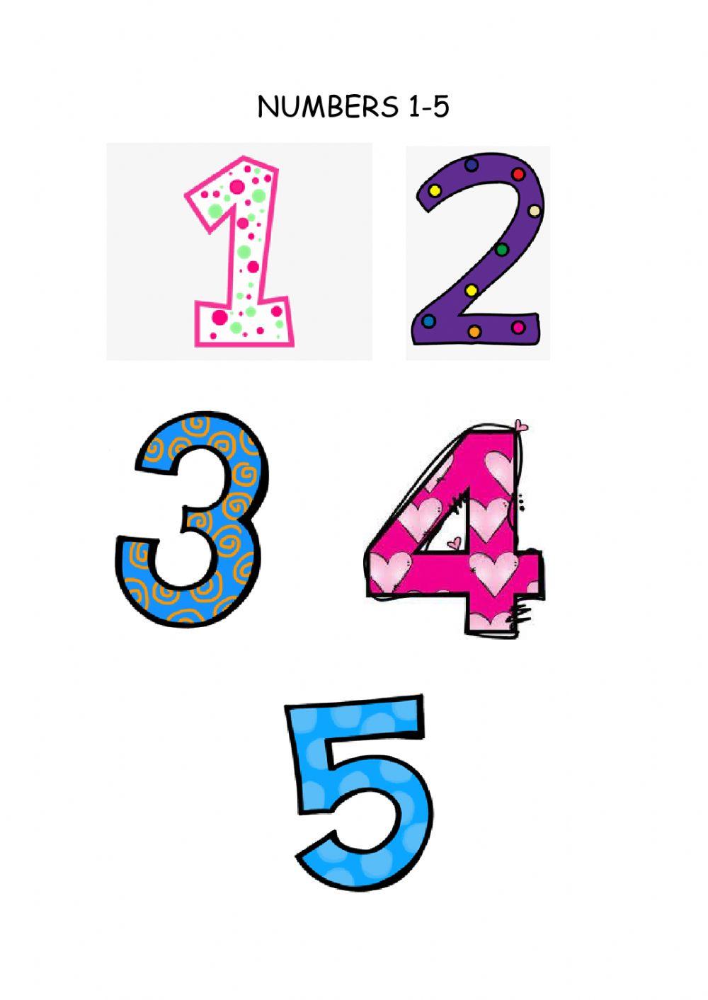 Numbers 1-5