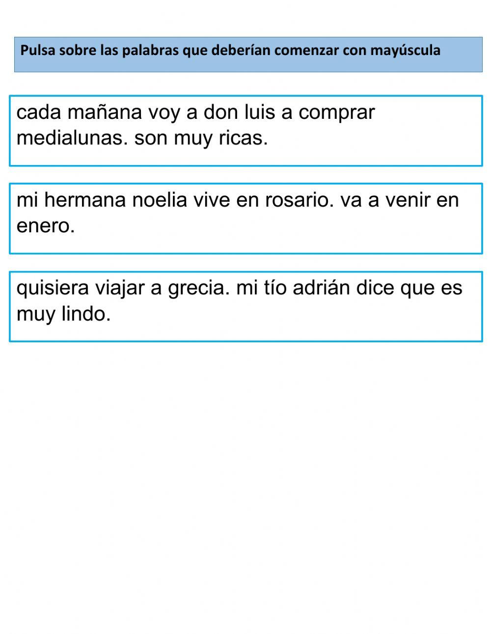 El punto y la mayúscula