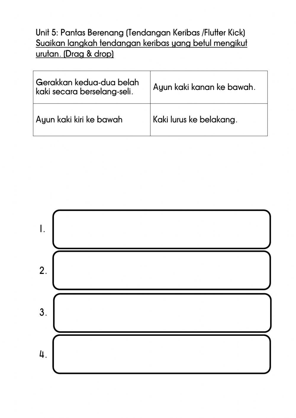 Pantas Berenang: Tendangan Keribas- Flutter kick