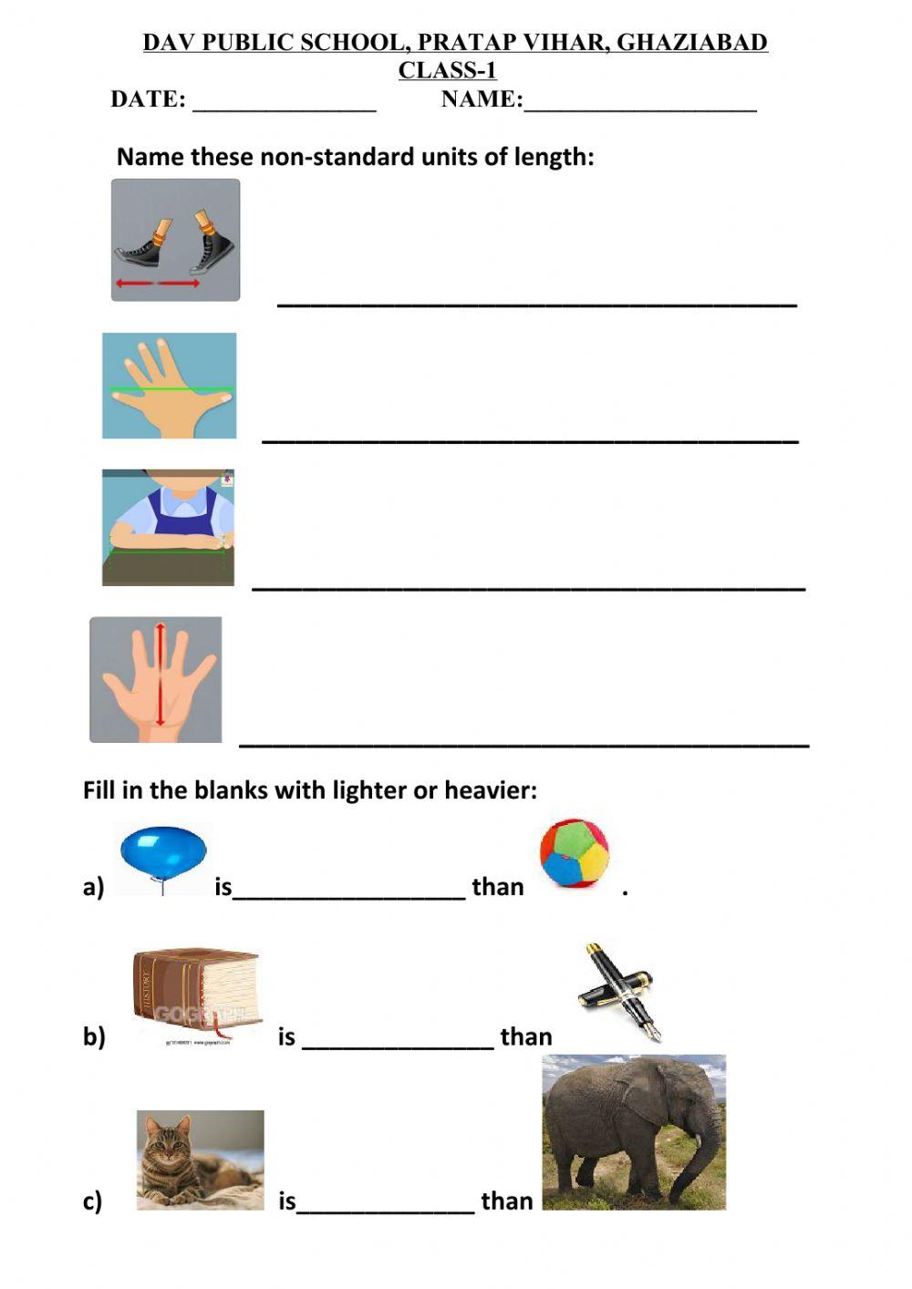 LENGTH-WEIGHT | Free Interactive Worksheets | 6269972